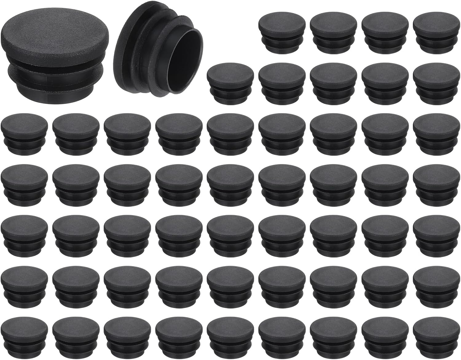 Runde Beinkappen – 56 Stück – Schwarzer Pe-kunststoff – Rutschfester Schutz, 28 Mm – Für Stühle, Tische Und Sofas – Durchmesser 28 Mm