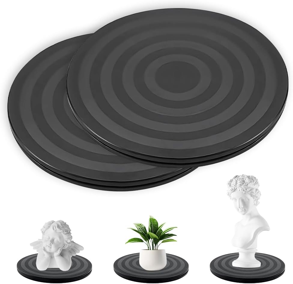 Stück Universal-drehteller, 20 X 1,2 Cm, Manuell, 360° Drehbar, Tragkraft 100 Kg, Robust Und Multifunktional Mit Stahlkugellagern. Ideal Für Fernseher, Lautsprecher, Monitore Und Modellbau.