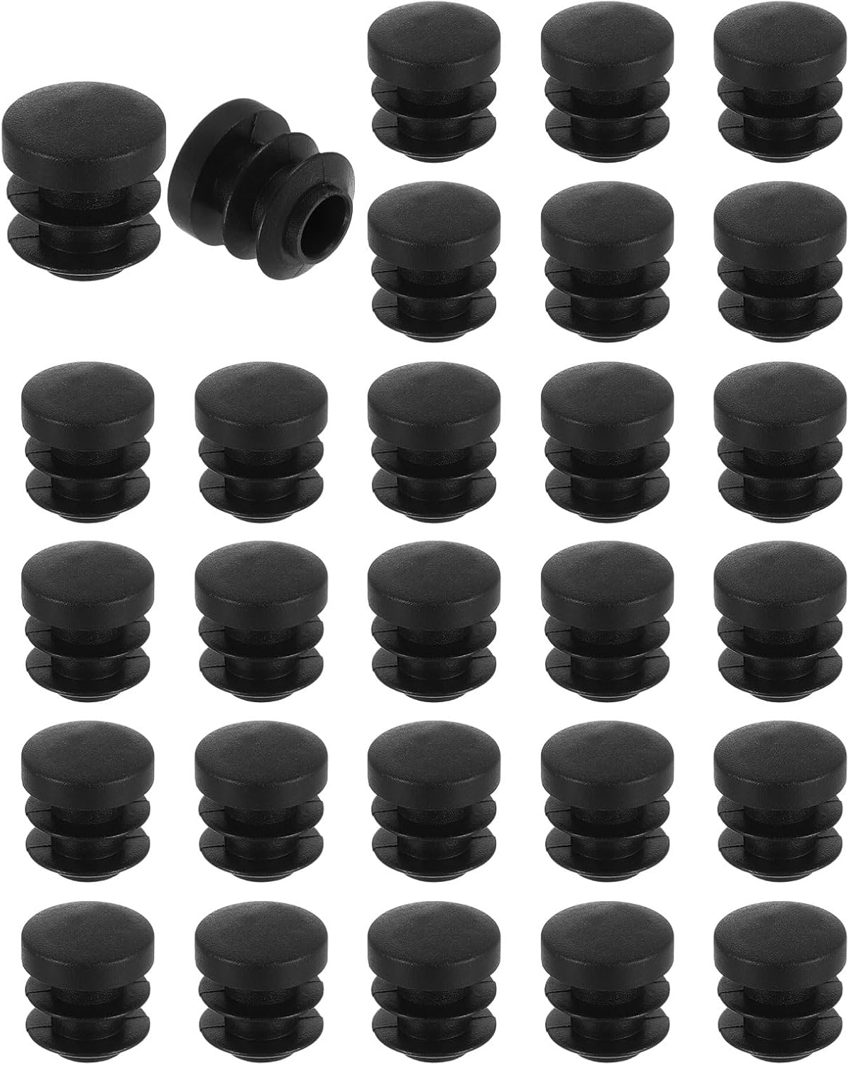 Runde Möbelfüße – 28er-pack – Schwarzer Pe-kunststoff – Rutschfester Schutz, 14 Mm – Für Stühle, Tische Und Sofas – Durchmesser 14 Mm