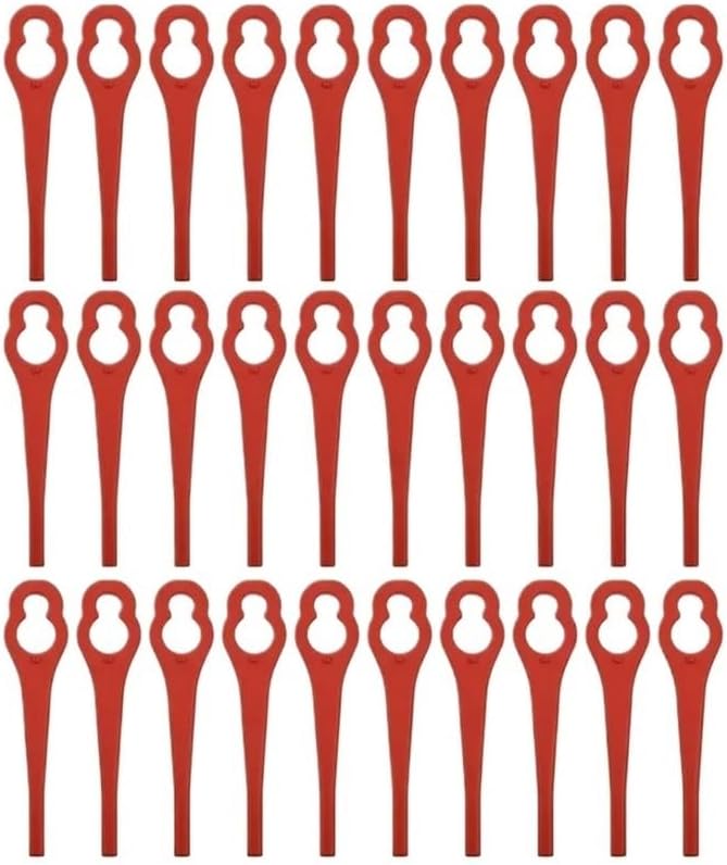Ersatzklingen Aus Kunststoff – 30er-pack – Robustes Polymer – Sauberer Und Präziser Schnitt – Für Garten-freischneider – 8,5 X 2 Cm