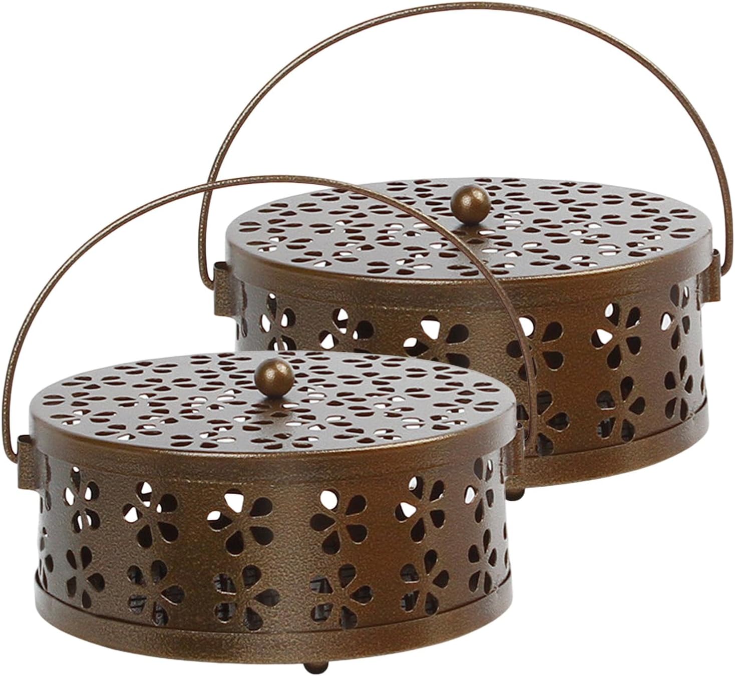 Halterung Für Mückenschutzspirale – 2 Stück – Bronze-eisen – Hohlspirale – Türdeckel – Garten/camping