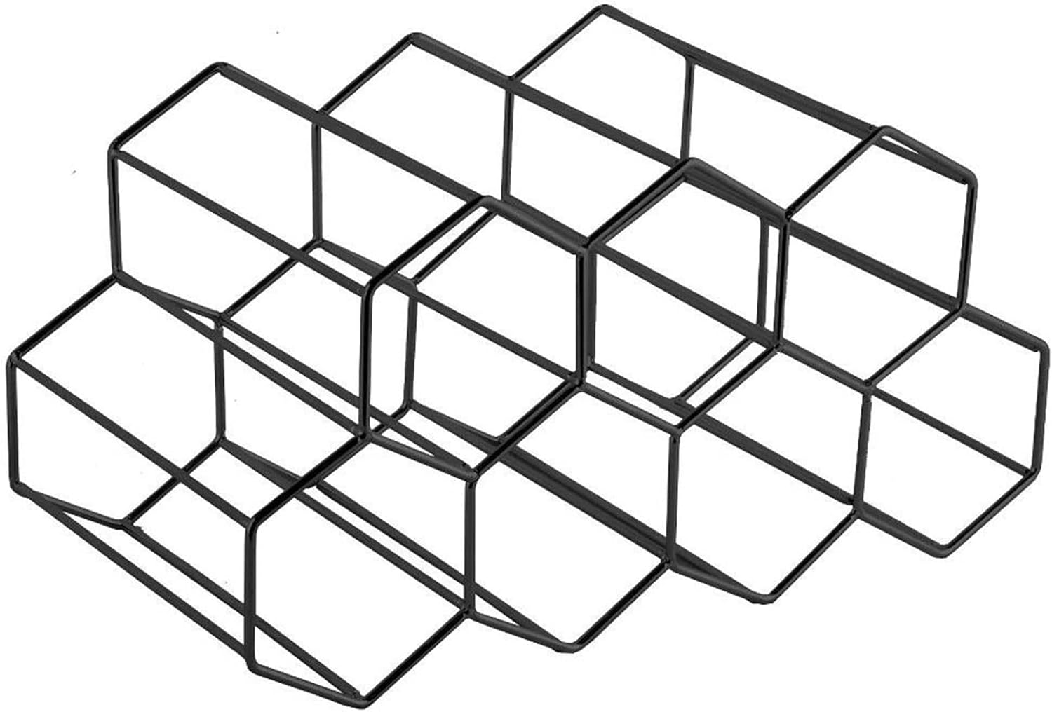 Weinregal, Metall-weinregal, Tisch-weinregal Aus Metall, Weinflaschenhalter, Weinregal-organizer, Für Bar, Weinkeller, Wohnzimmer, Küche (schwarz)