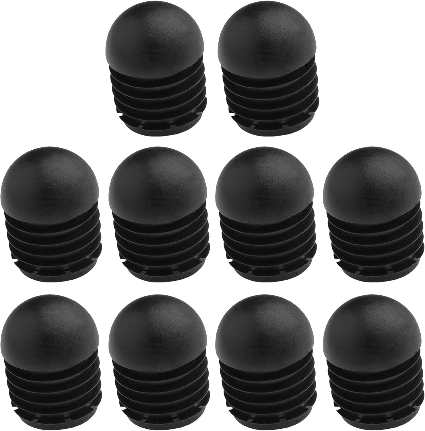 Stuhlbeinkappen – 10er-pack – Rutschfester, Schwarzer Kunststoff – Bodenschutz Und Geräuschdämpfung – Für Den Innenbereich/haushalt/büro – 18 Mm Durchmesser