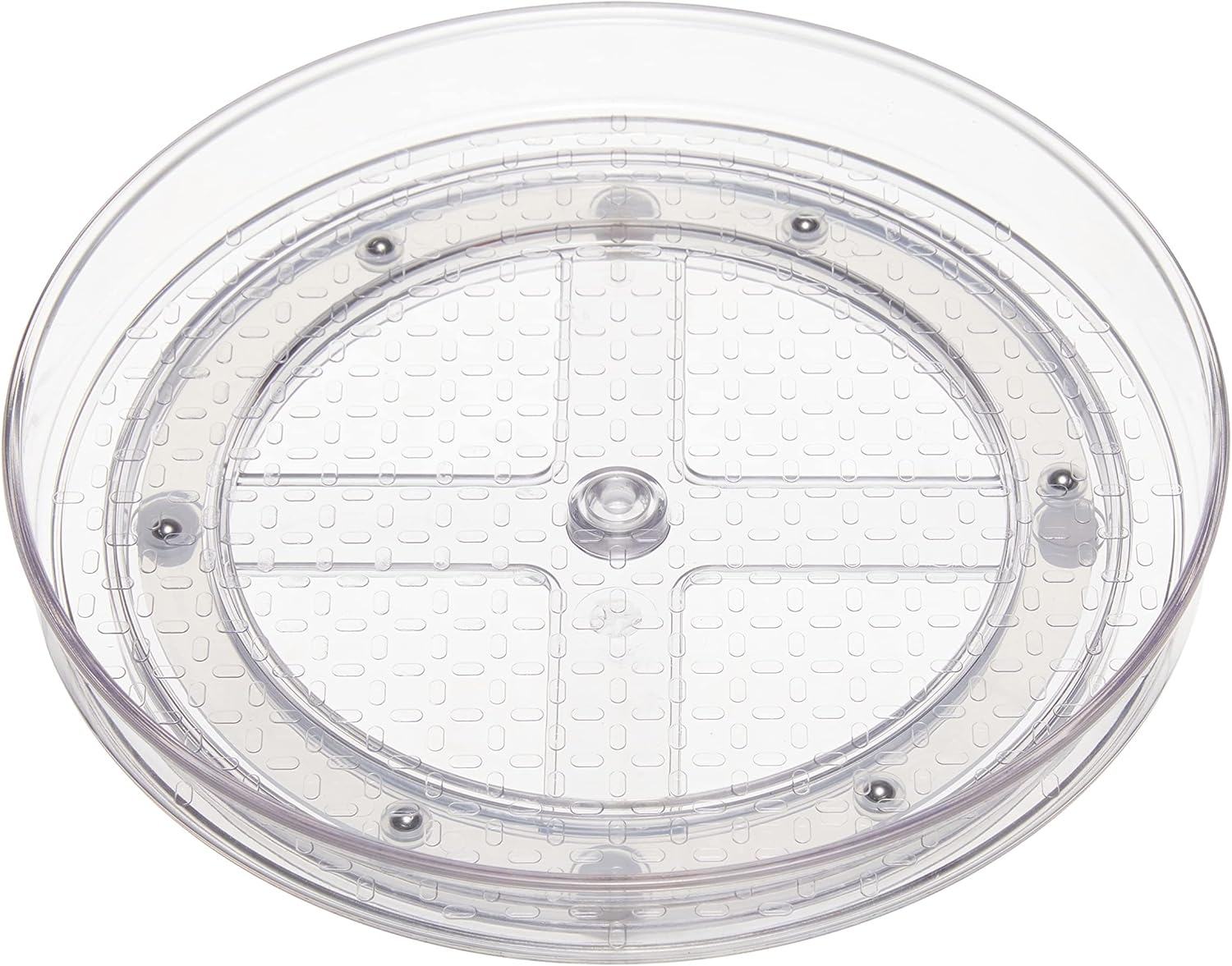 Drehtablett – 2er-set – Transparenter Kunststoff – Leichtgängige Drehung – Für Küche Und Schrank – 22,9 Cm