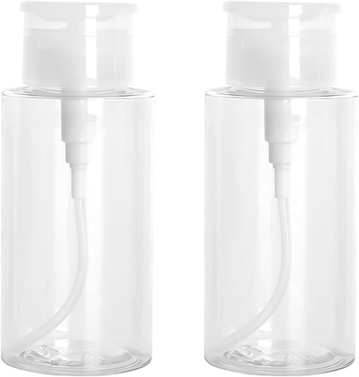 Leere Pumpflasche – 4 Stück – Transparentes Pet – 200 Ml – Flüssigkeitsspender – Reisegröße