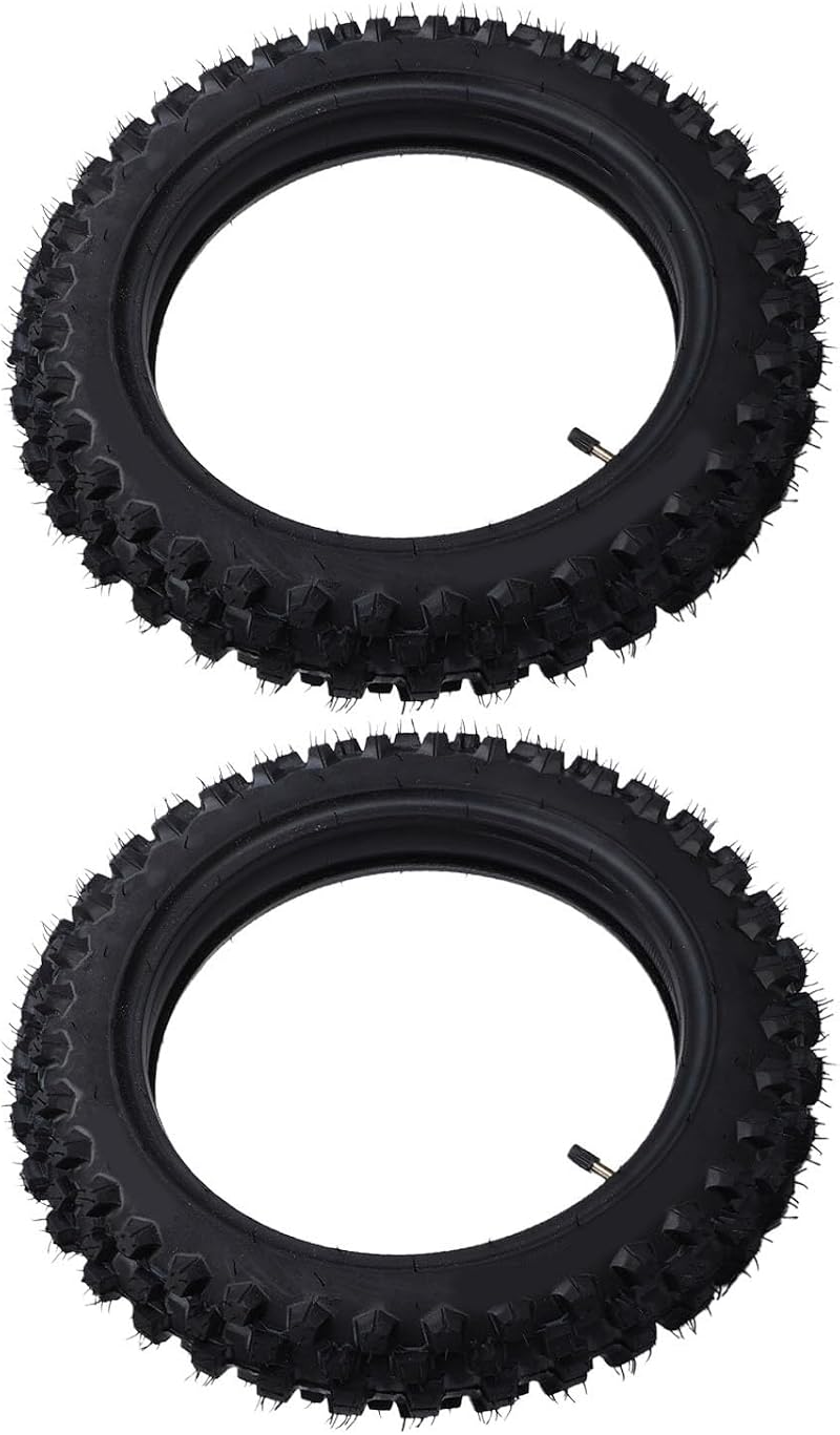 Reifensatz (vorder- Und Hinterreifen) Inklusive Schlauch Für Dirtbikes, Ersatzreifen 60/100-14 Und 80/100-12, Schläuche 2.50-14 Und 3.00/3.50-12 Für Motocross-rennen