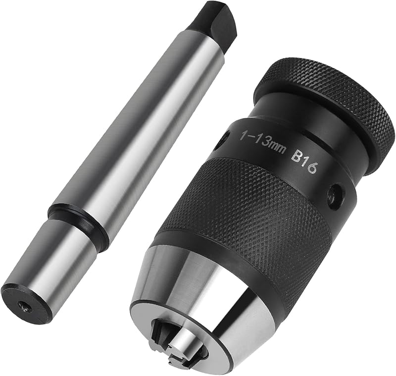 Mk2-b16 Bohrfutter, 1–13 Mm, Schlüsselloses, Selbstspannendes Drehbankbohrfutter, Mt2-spindelkegel Für Bohrmaschinen, Fräsmaschinen Und Drehmaschinen Mk2 Für Tischbohrmaschinen Und Drehmaschinen