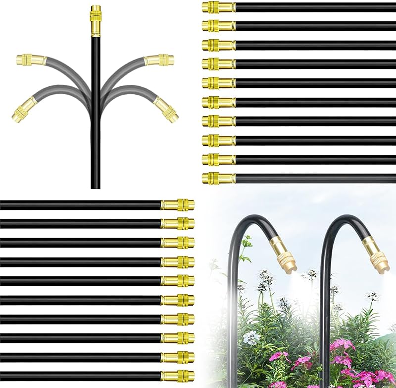 20 Stück Sprühdüsen, 8-mm-bewässerungsdüsen, Verstellbare Zerstäubungsdüsen, Geeignet Für Die Beregnung Von Garten, Terrasse Und Rasen