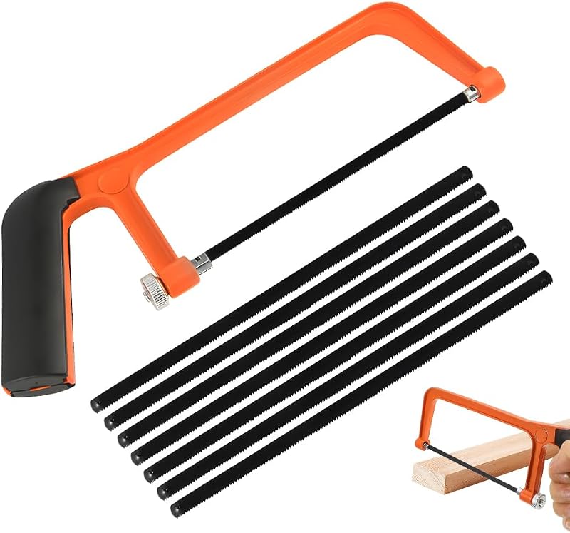 Kleine 150-mm-metallsäge, Junior-mini-handsäge Mit 30 Austauschbaren Sägeblättern, Mini-handsäge Zum Schneiden Von Kunststoff, Pvc-rohren, Dachschindeln Und Holz