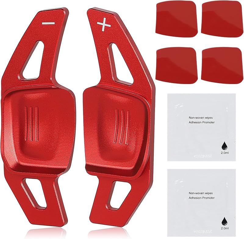 Lenkrad-schaltwippenverlängerung, Aluminium-schaltwippenverlängerung, Kompatibel Mit Vw, Rot