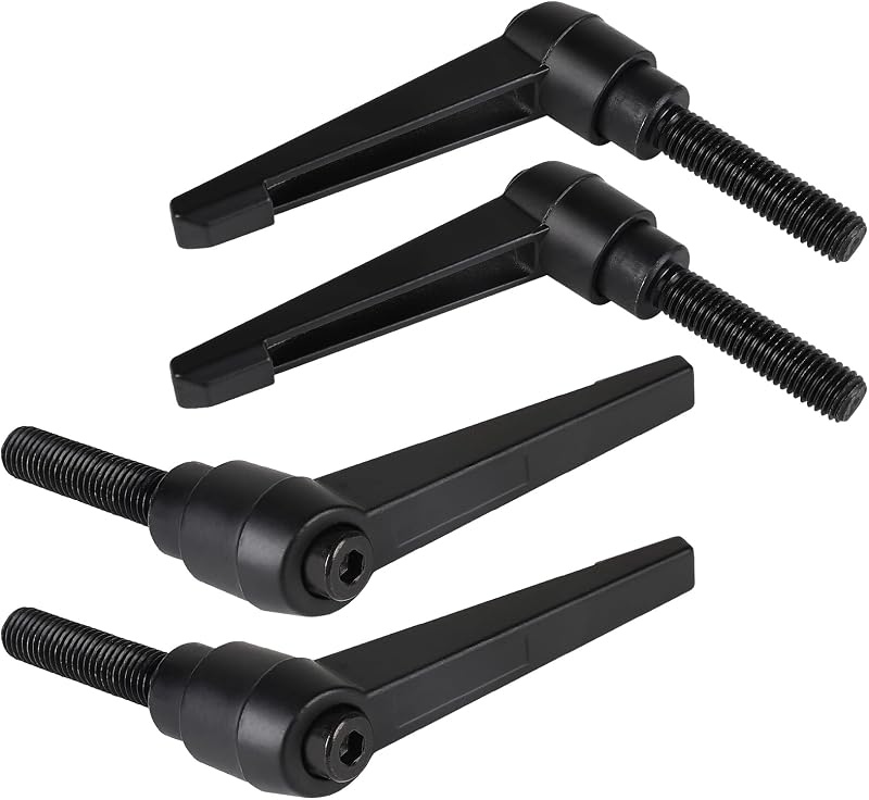 Verstellbare Spanngriffe M12–50 Mm, Schrauben Mit Spanngriff M12, Schnellspannhebel Aus Stahl, Schwarz
