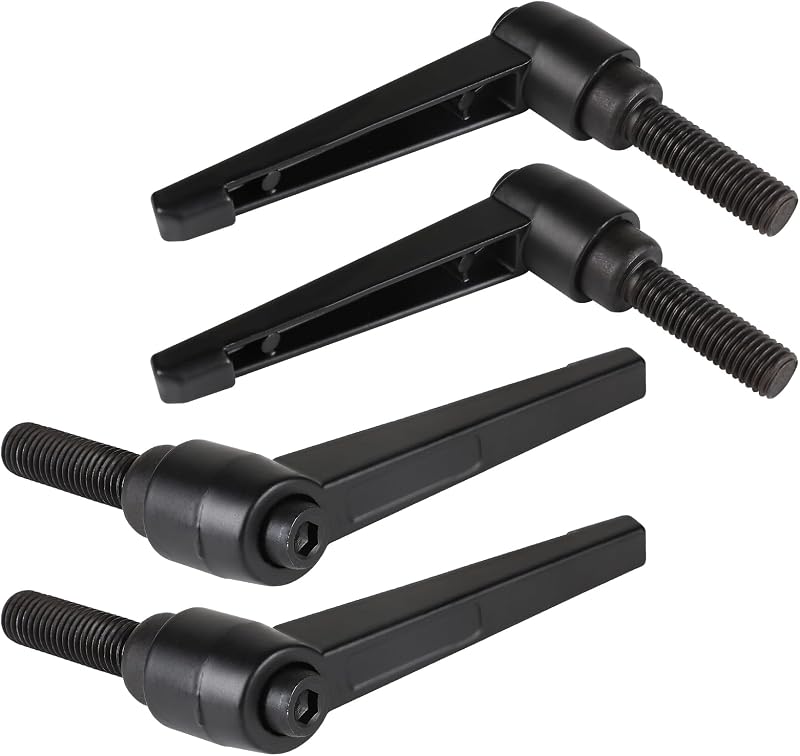 Verstellbare Spanngriffe M12–40 Mm, Schrauben Mit Spanngriff M12, Schnellspannhebel Aus Stahl, Schwarz