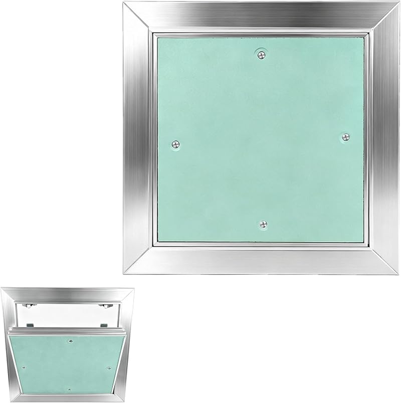 20 X 20 Cm Große Aluminium-zugangsklappe, Inspektionsluke Für 12,5 Mm Gipskartonplatten, Unsichtbare, Druckmontierte Wartungstür Für Decken Und Wände, Für Trockenbauwände Und Feuchträume