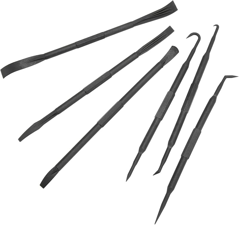 Set Mit 6 Hebelhaken, Doppelseitiges Abs-kunststoffhaken-set Mit Verschleißfesten Spitzen Zum Entfernen Von O-ringen Und Dichtungszubehör