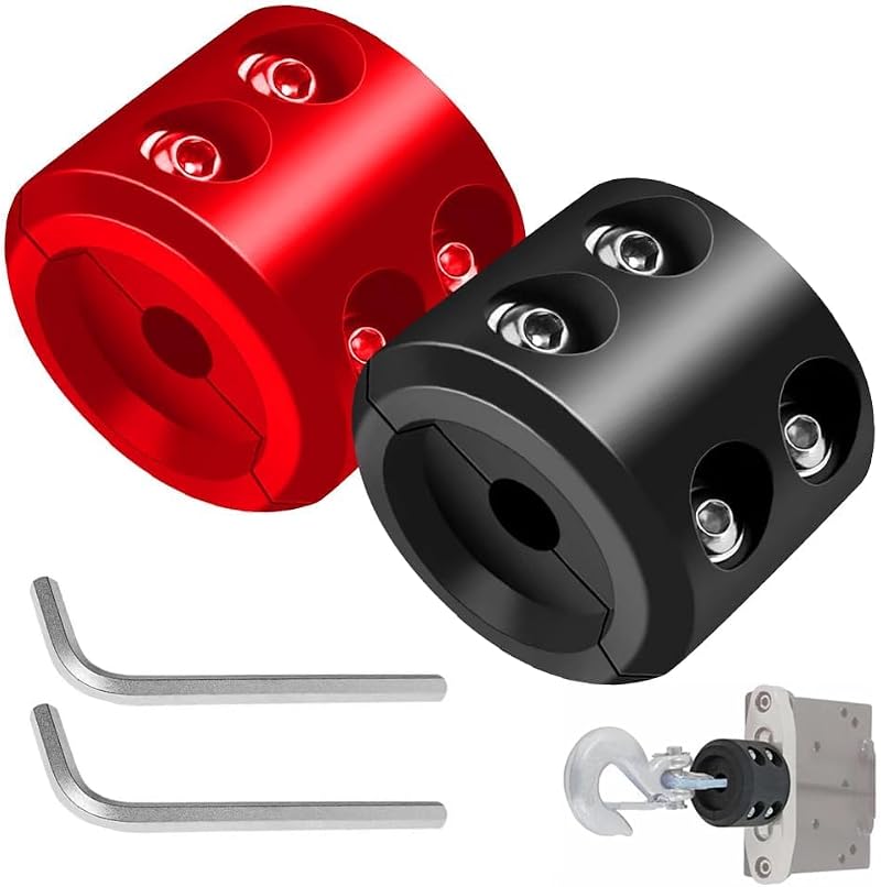 Set Mit 2 Gummi-windenseilstoppern, Windenseilhakenstopfen, Windenseilschutz Mit Inbusschlüssel, Windenseilstopper Für Lkws, Atvs Und U