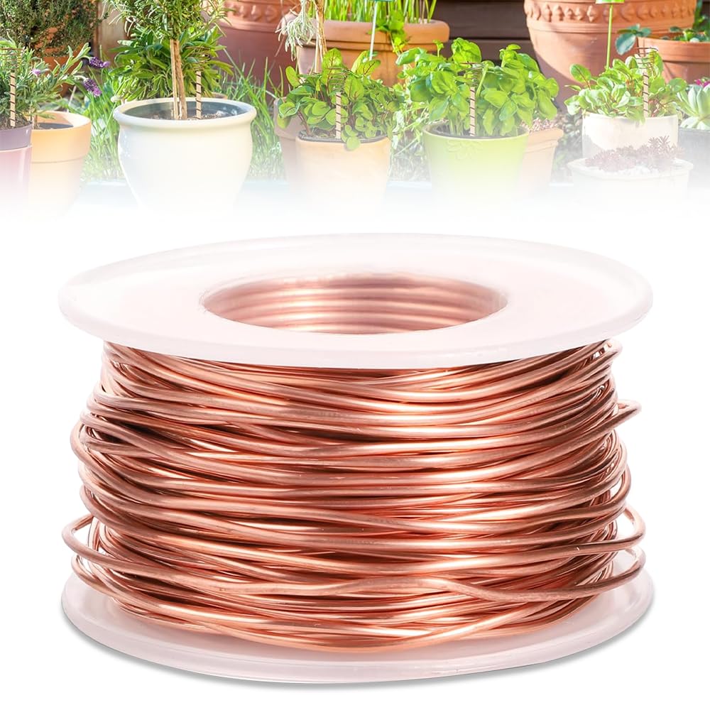 20 M Kupferdraht Für Gartenbau Und Elektrokultur, 99,9 % Reiner Kupferdraht, 16 Gauge, Flexibler/1,3 Mm Blanker Kupferdraht Für Garten, Pflanzen- Und Gemüseanbau