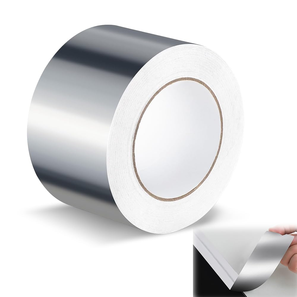Aluminiumfolienband, 60 Mm X 50 M, Scotch Aluminiumfolienband, Hitzebeständig, Wasserdicht, Zum Abdichten Und Isolieren.