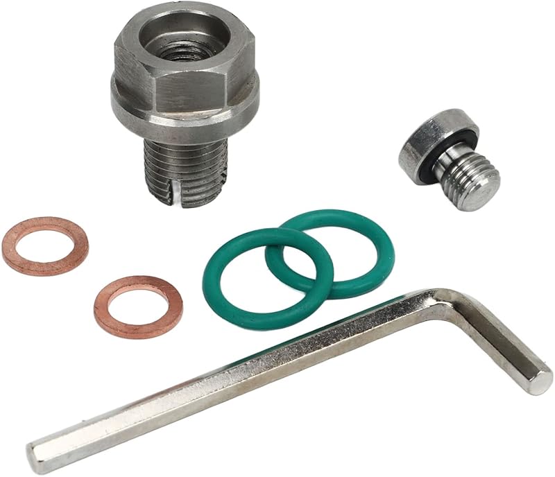 Hand Tools Übergroßer Edelstahl-ölablassstopfen Hinten, Ölwannengewinde-reparatursatz Mit Sechskant-o-ring .1 1,5x15mm (m12.-.25x15mm)