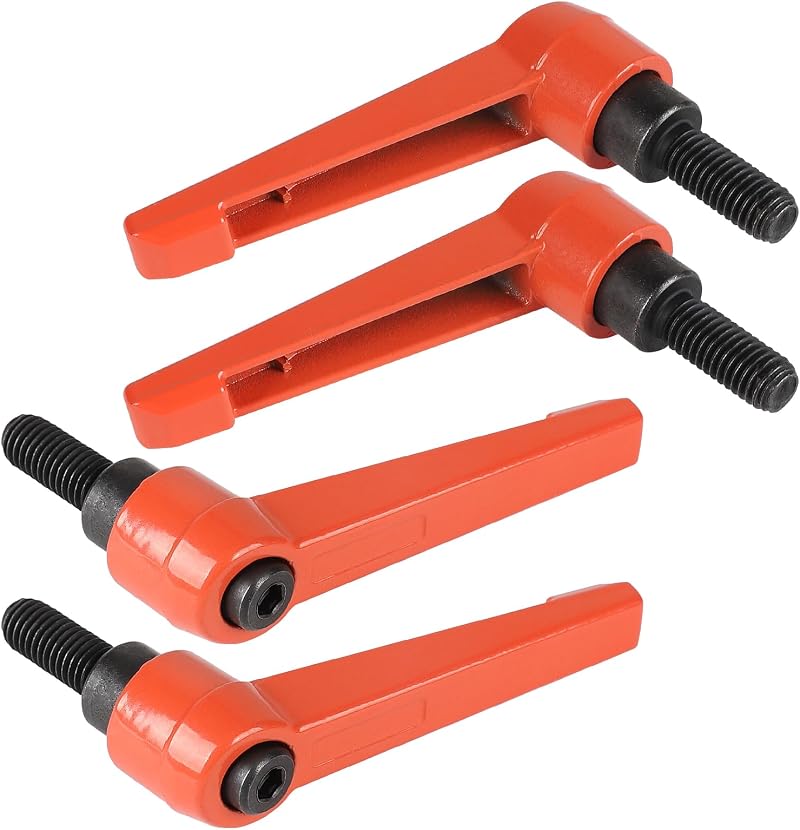 Verstellbare Spanngriffe M8–20 Mm, Schrauben Mit Spanngriff M8, Schnellspannhebel Aus Stahl, Orange