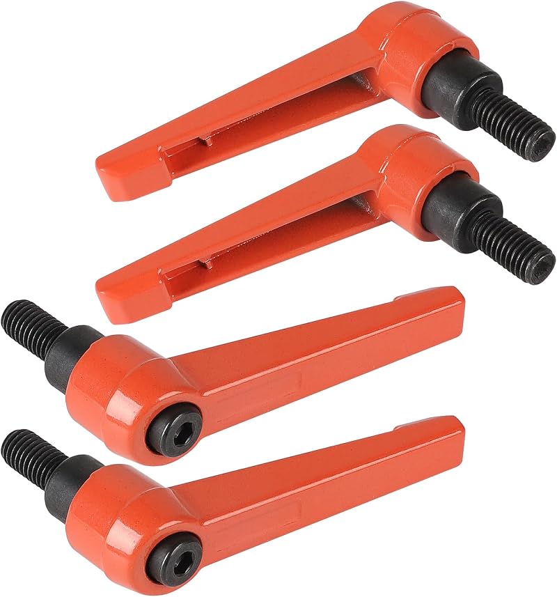 Verstellbare Spanngriffe M8–16 Mm, Schrauben Mit Spanngriff M8, Schnellspannhebel Aus Stahl, Orange