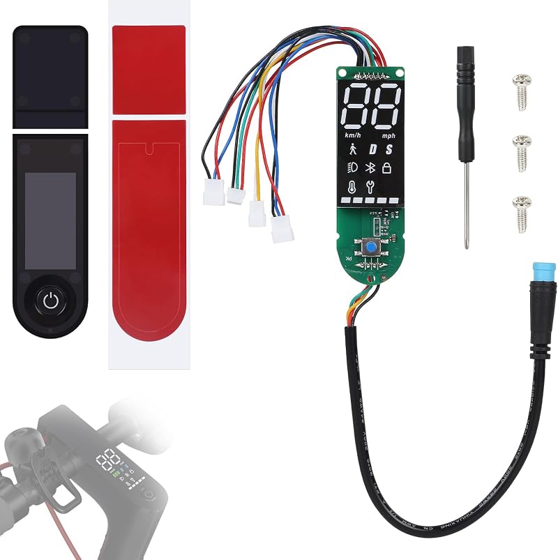 Led-armaturenbrett Für Elektroroller, Kompatibel Mit Xiaomi M365 1s Pro Pro2, 4-adriges Pcb-armaturenbrett Mit Doppelbremse, Bluetooth, Wasserdichtem Gehäuse Und Schutzhülle