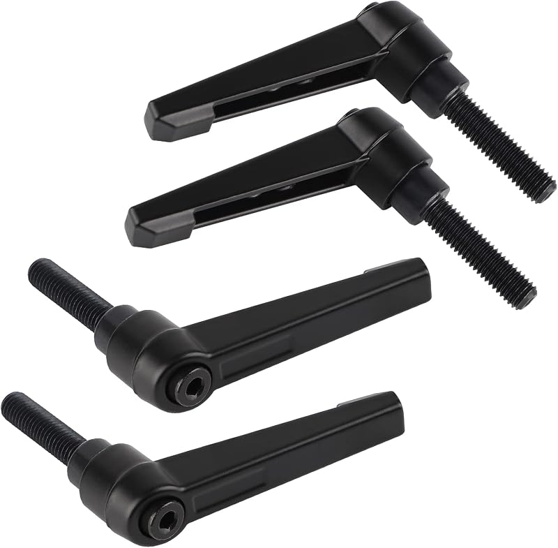 ® 4 Stück Verstellbare Klemmgriffe M8, Schnellspannhebel Aus Stahl Mit 32-mm-bolzen