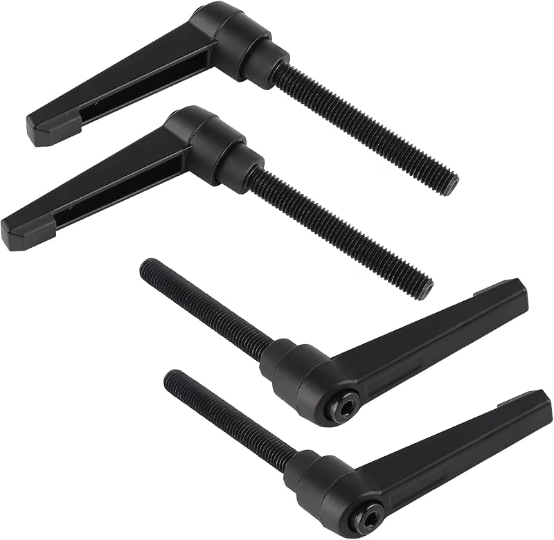 ® 4 Stück Verstellbare Klemmgriffe M8, Schnellspannhebel Aus Stahl Mit 60-mm-bolzen