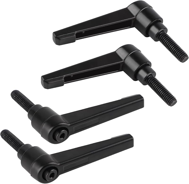 ® 4 Stück Verstellbare Klemmgriffe M6, Schnellspannhebel Aus Stahl Mit 20-mm-bolzen