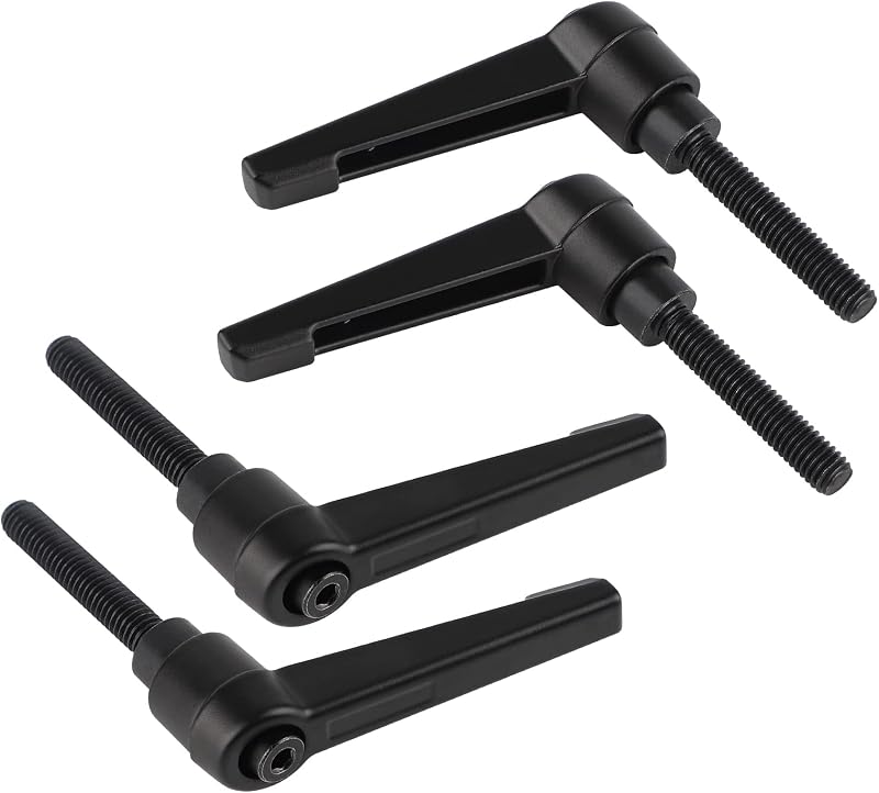 ® 4 Stück Verstellbare Klemmgriffe M6, Schnellspannhebel Aus Stahl Mit 32-mm-bolzen