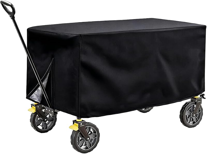 Faltbare Schutzhülle Für Gartenwagen, Wasserdichte Abdeckung Aus 210d Oxford-gewebe, Wind- Und Regendicht, Ideal Für Strand- Und Campingwagen, 97 X 61 X 56 Cm