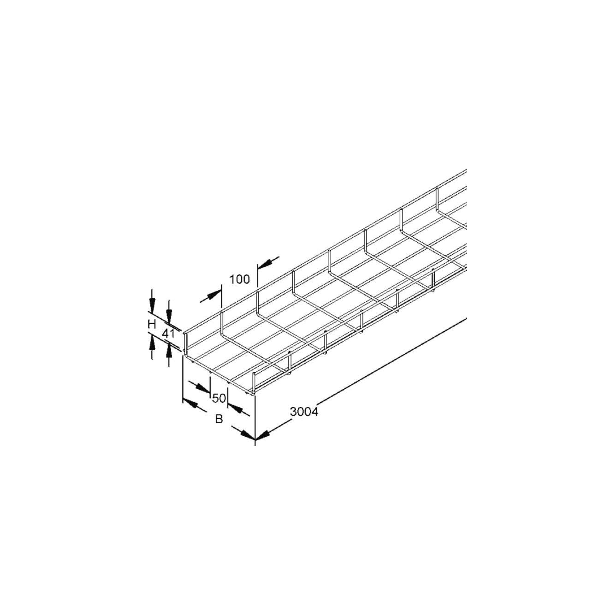 Niedax Gitterrinne Grs 60.060 E3 3 Stk