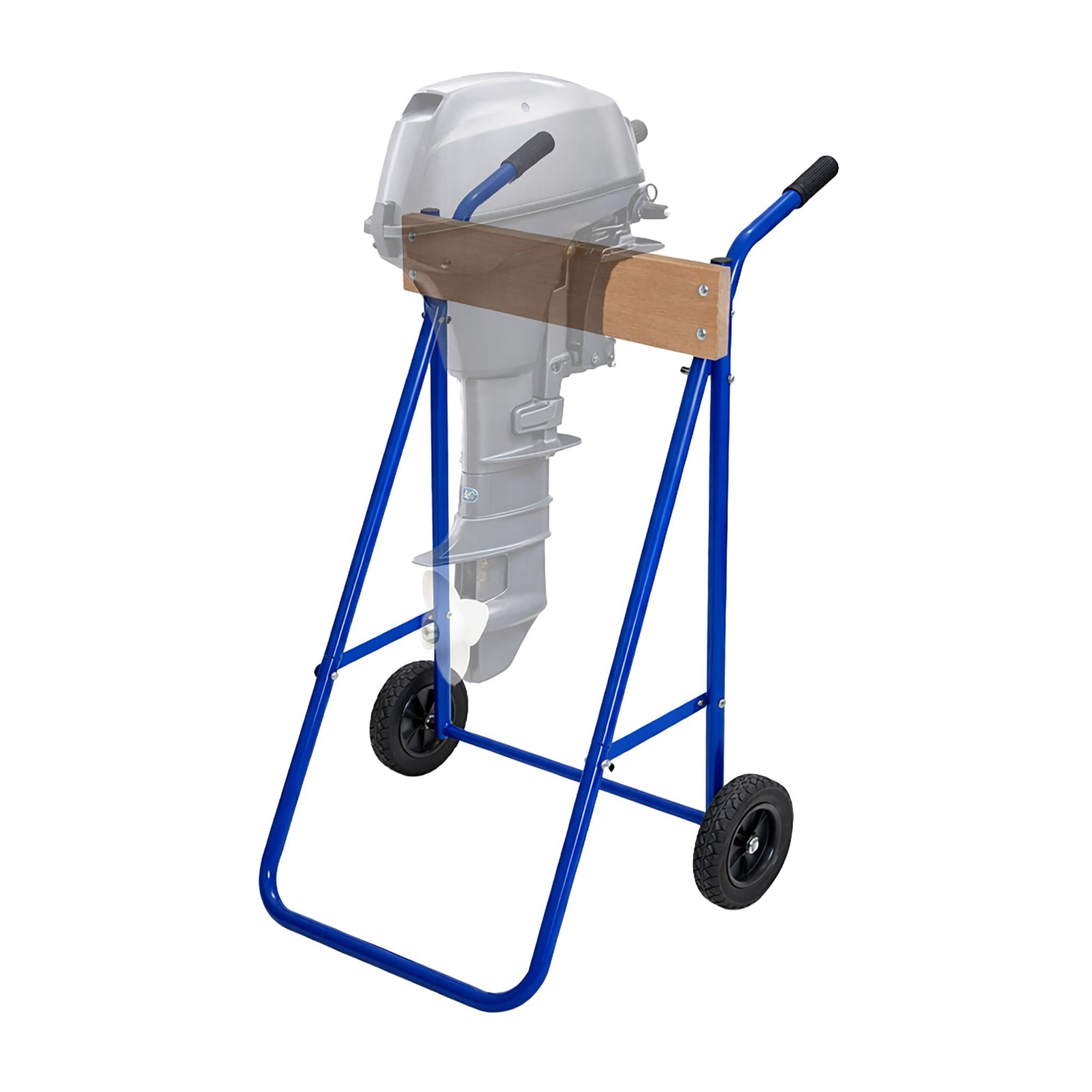 Outboard Motor Stand Steel Wood 100kg Capacity 227458858