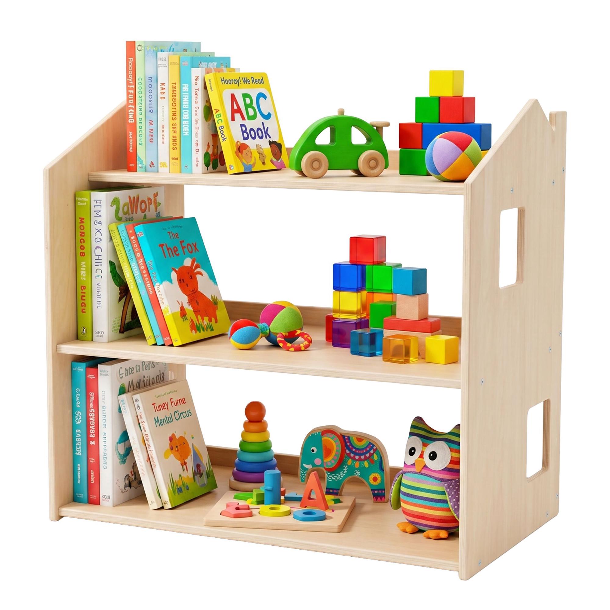 Montessori Childrens Bookcase House Shaped Shelf 229384423