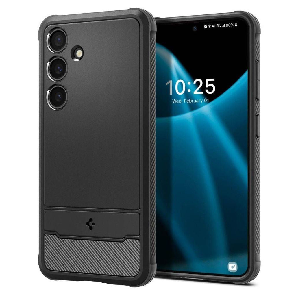 Spigen Rugged Armor Hülle Für Samsung Galaxy S24 - Mattschwarz