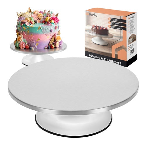 Stainless Steel Rotating Cake Platter 30 Cm 20 Kg Capacity 227458949 227458949