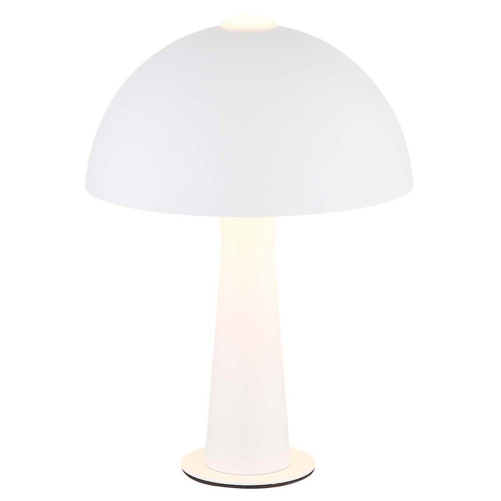 Tischleuchte Beistelllampe Leselampe Metall Weiß Matt Wippschalter H 28,5 Cm