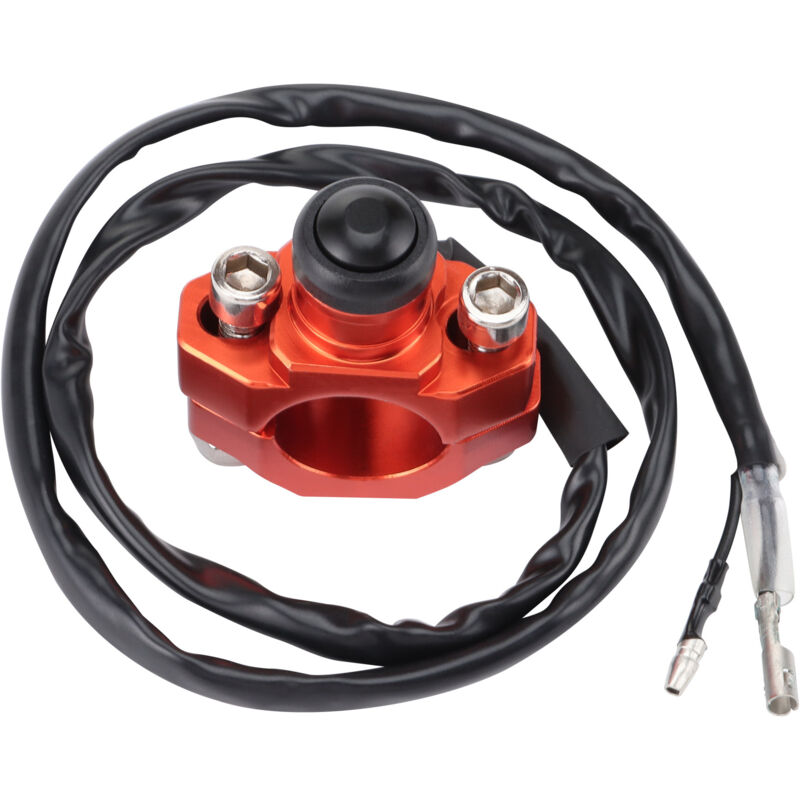 Cnc-gefräster Motor-aus-schalter Aus Aluminiumlegierung, Not-aus-schalter Für Motorräder. Universell Einsetzbar Für Geländefahrzeuge, Straßenmotorräder Und Rennmotorräder. Roter Not-aus-knopf.