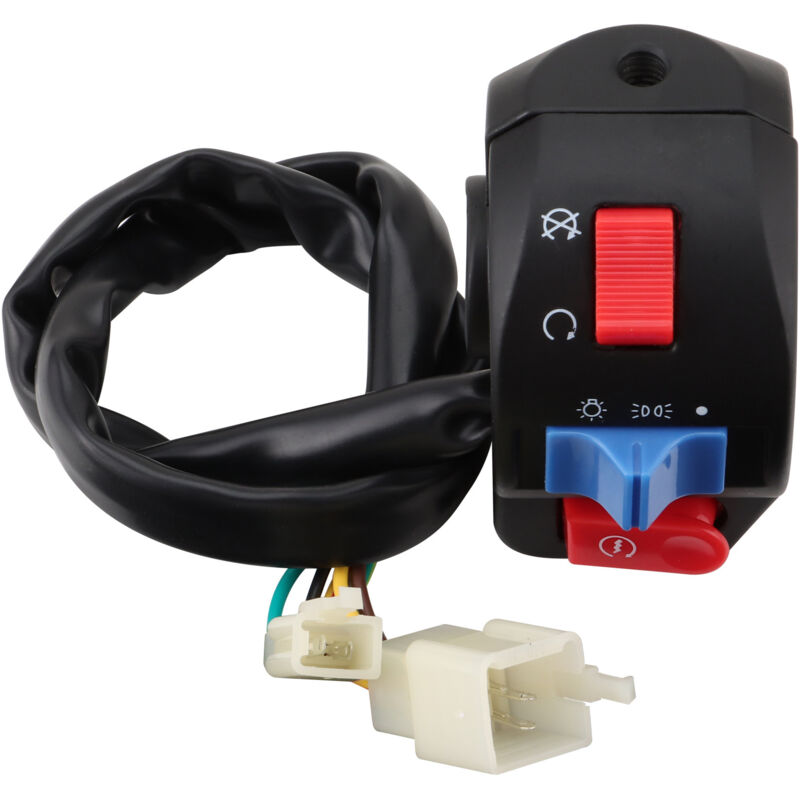 Rechter Lenkersatz Für Elektromotorräder/-roller. Trommelbremsschalter, Elektrischer Schalter, Hupenknopf. Kompatibel Mit Rollern Des Typs „little Handsome“, Sofort Einsatzbereit.