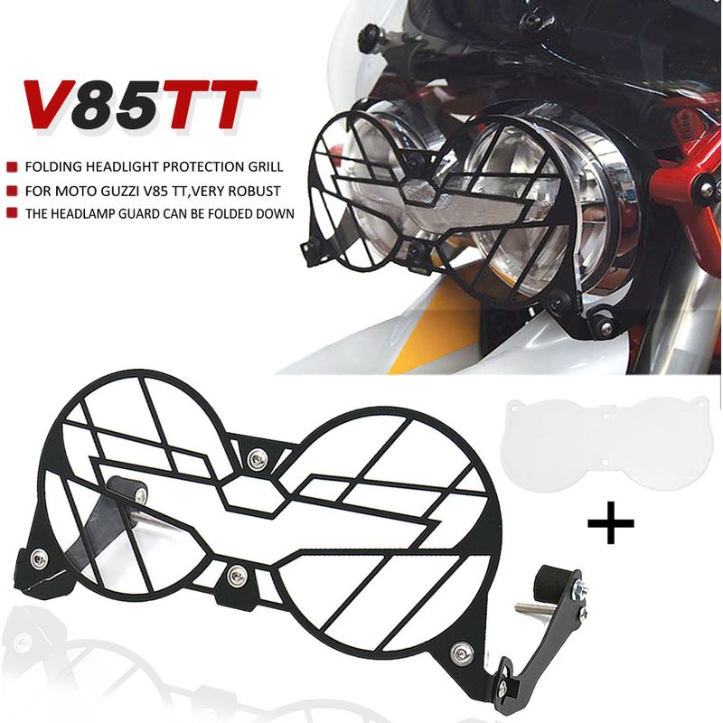 Klappbare Scheinwerferabdeckung Für Das Neue Moto Guzzi V85 Tt Motorrad, Doppelter Schutz.