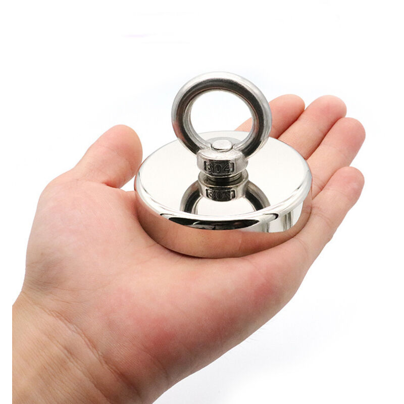 Leistungsstarker Kreisförmiger Bergungsmagnet, Neodym-eisen-bor-hebering, Magnetischer Bergungssaugnapf, Magnethalter, Magnetisches Zubehör, Bergungsmagnet