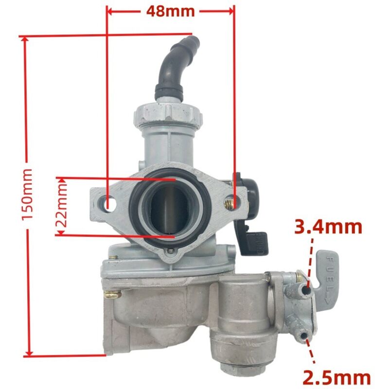 Trx125 Pz22c 404-010 Vergaser-kraftstoffsystem Für Honda Atvs Mit Hoher Zerstäubungseffizienz, Sanftem Kaltstart Und Kraftstoffzufuhr – Original-ersatzteil