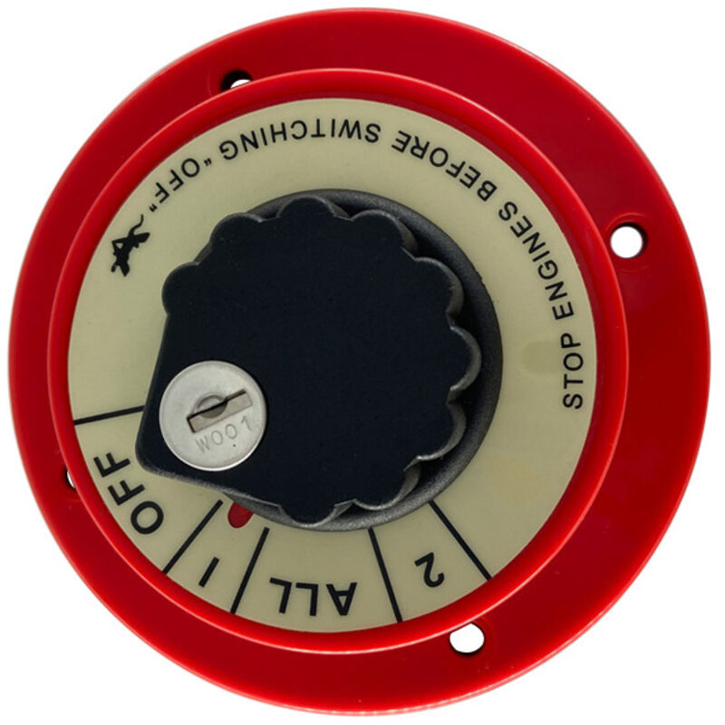 Batterieschalter Mit Roter Abdeckung, Netzschalter, Drehschalter Zum Batterieschutz, Yacht- Und Bootszubehör, Schalter Mit Roter Abdeckung, Sa-schalter