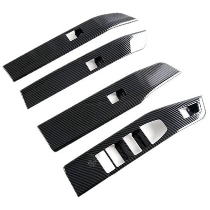 4 Farben: Carbonfaser-optik. Material: Abs. Fensterheberschalterabdeckung Kompatibel Mit Bmw X.