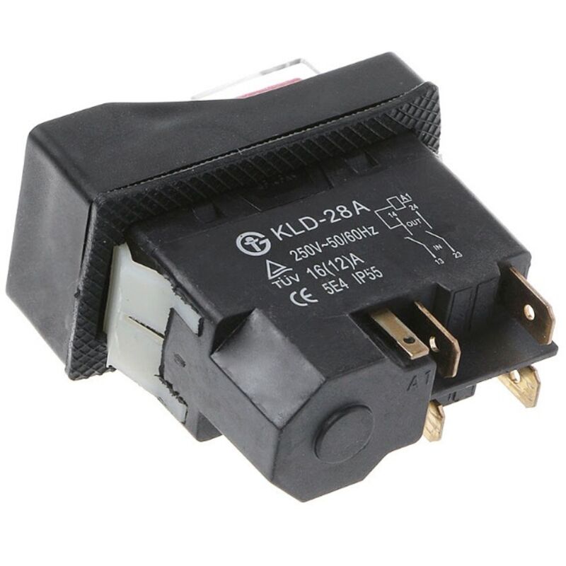 Kld-28a 5-poliger Drucktaster, Hochleistungs-impulsschalter 16a 220v 2000w, Zweikanal-industriegerätesteuerung Mit Statusanzeige/rückmeldung