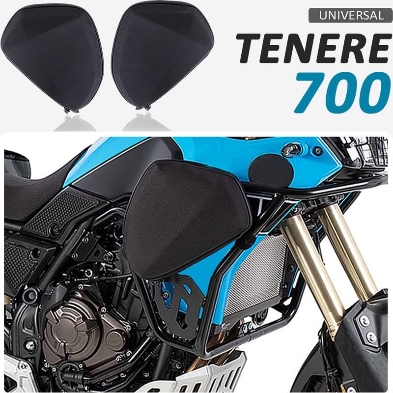 Diese Aufbewahrungstasche Wurde Für Das Motorrad Yamaha Tenere 700 Entwickelt Und Enthält Schutzbügel Und Stoßstangen.