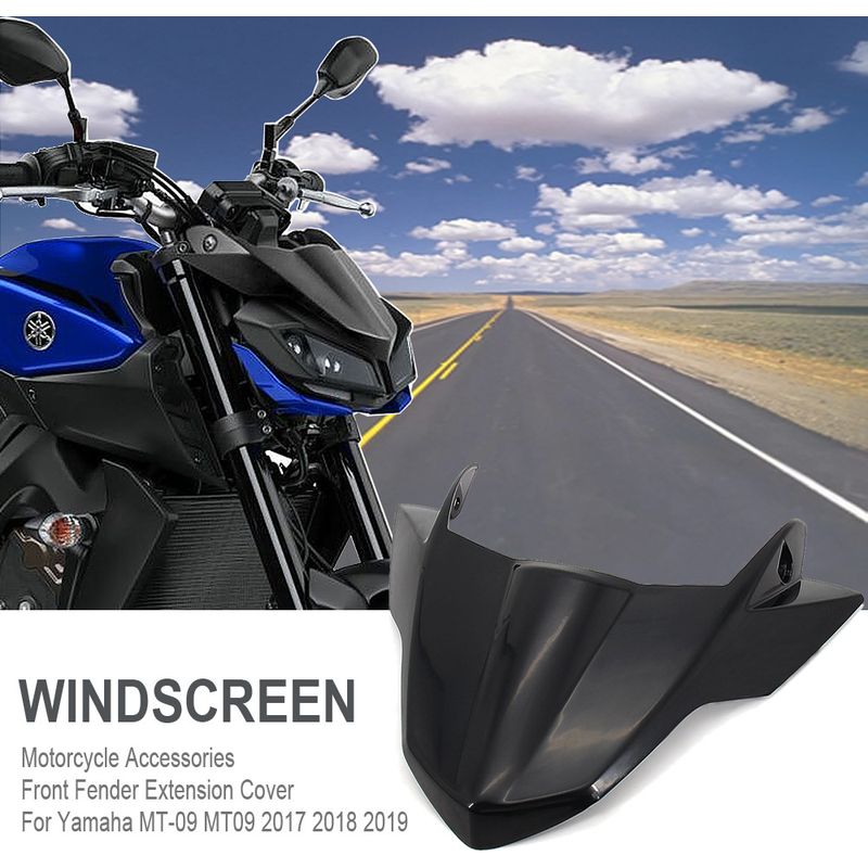 Motorradzubehör: Windschutzscheibenschutz Für Yamaha Mt-09, Kotflügelverlängerung Vorne