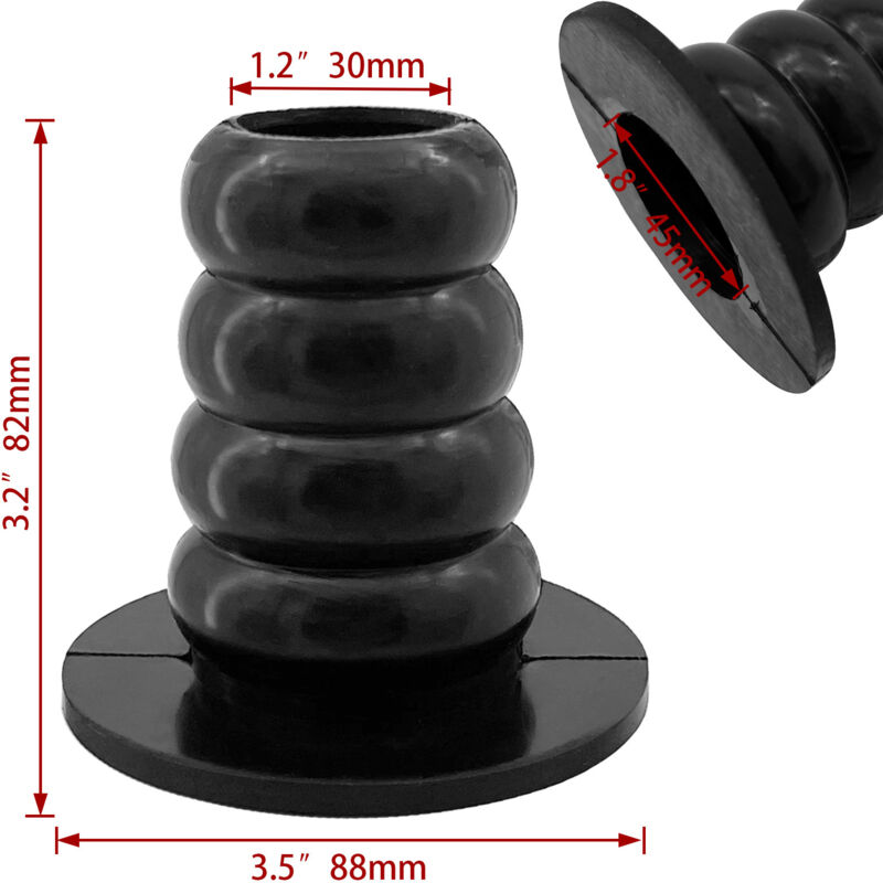 Schwarzer Gummikabelschutzschlauch, 8288 Mm, Gummischutzschlauch Mit Großer Öffnung, Zubehör Für Schiffs- Und Bootszubehör.
