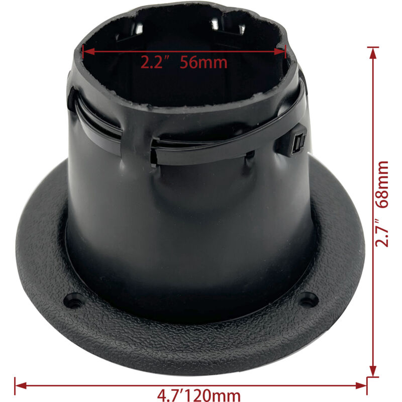 Schwarzer Nylon-kabelschutzschlauch, 2,4 Zoll Innendurchmesser, Offener Pvc-kabelschutzschlauch, Hardware-zubehör Für Schiffe, Yachten Und Freizeitfahrzeuge.
