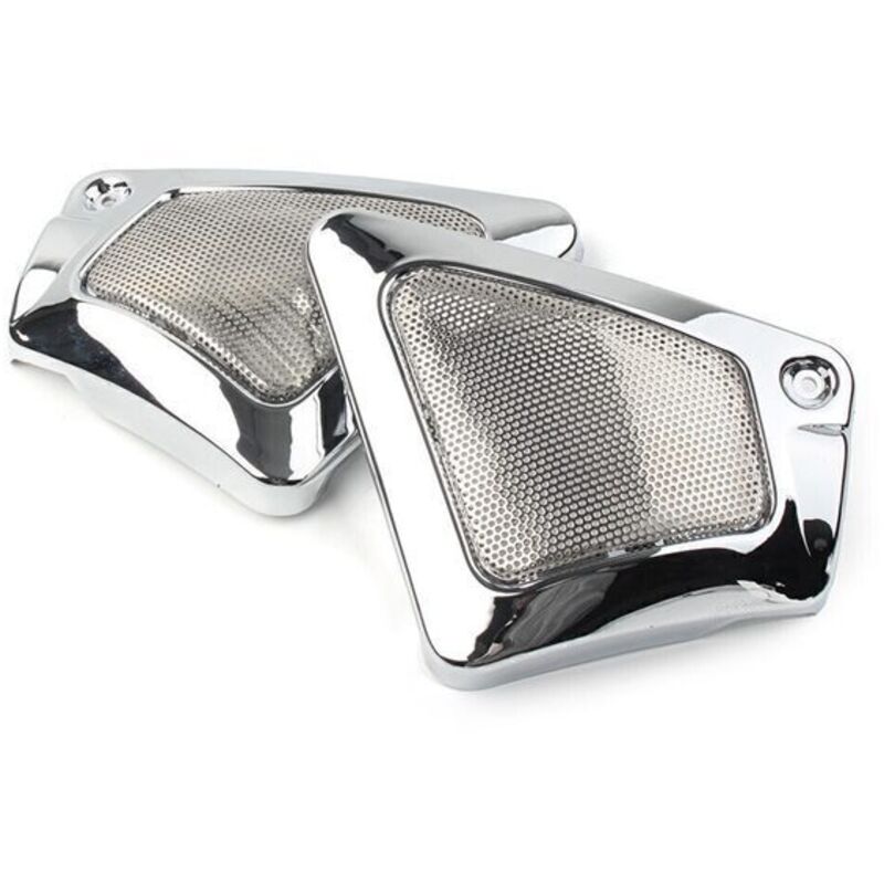 Paar. Farbe: Galvanisiertes Silber. Material: Metall Und Kunststoff. Für Die Linke Und Rechte Seite Des Motorrad-luftfilterkastens.
