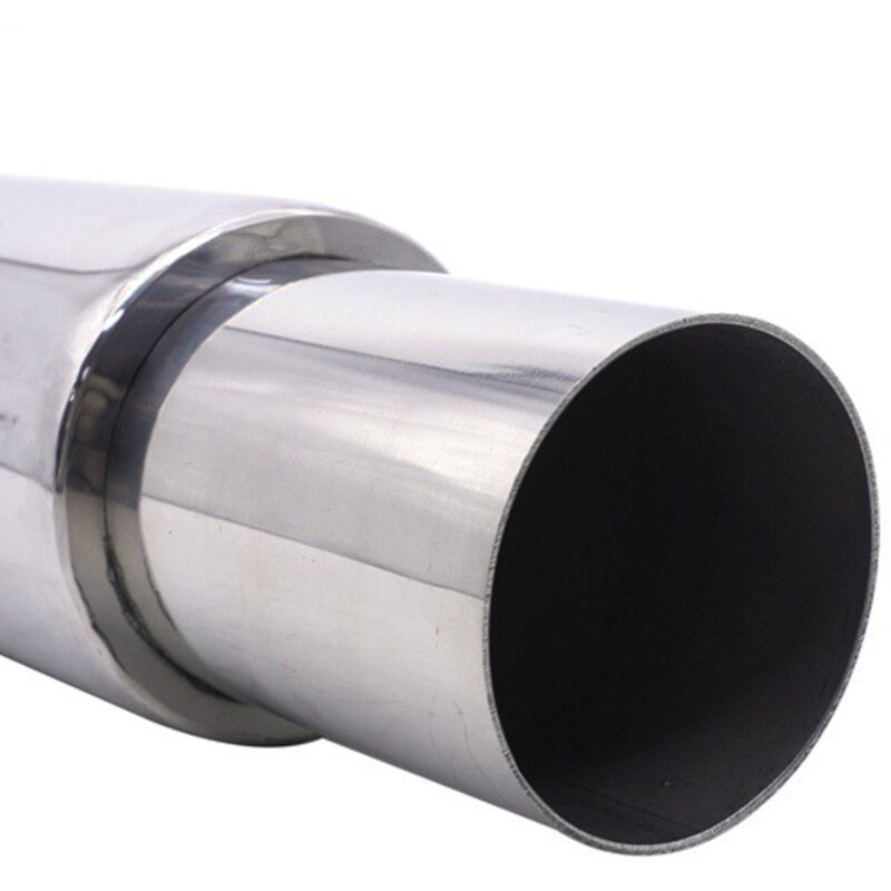 Erhältlich In Einer Farbe: Silber. Material: Edelstahl. 51-mm-auspuffanlage Mit Variabler Steigung. Auspuffschalldämpfer.